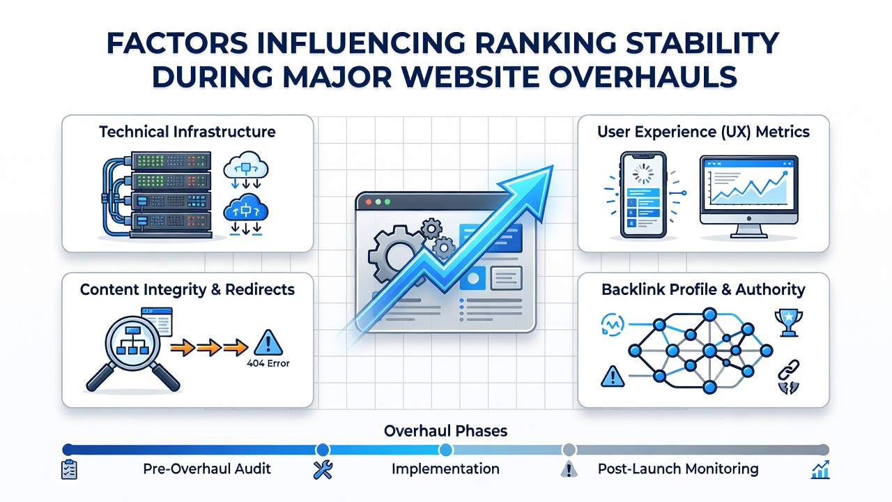 Factors Influencing Ranking Stability During Major Website Overhauls